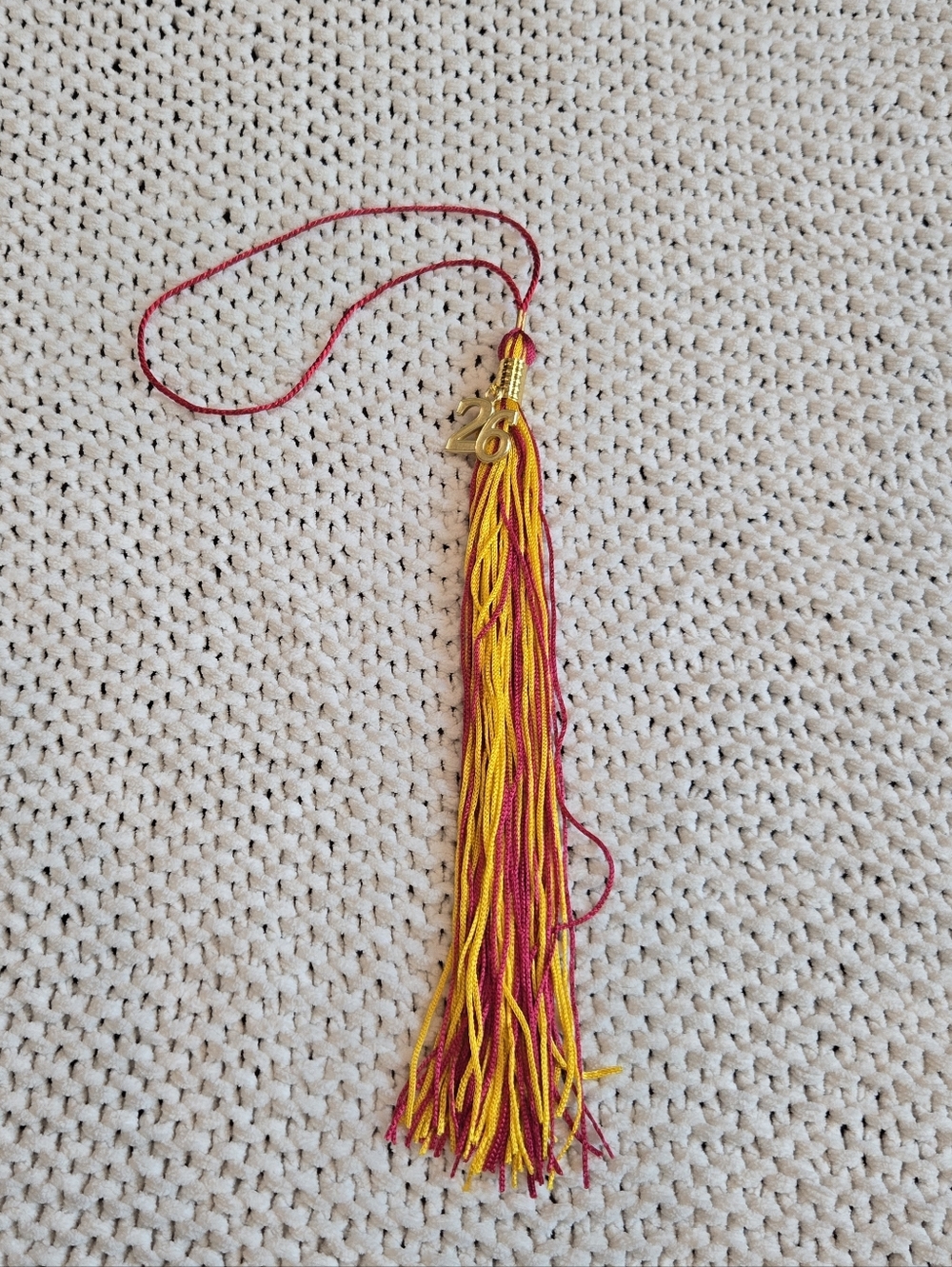 2026 Graduation Tassel, Red & Gold, Brand New